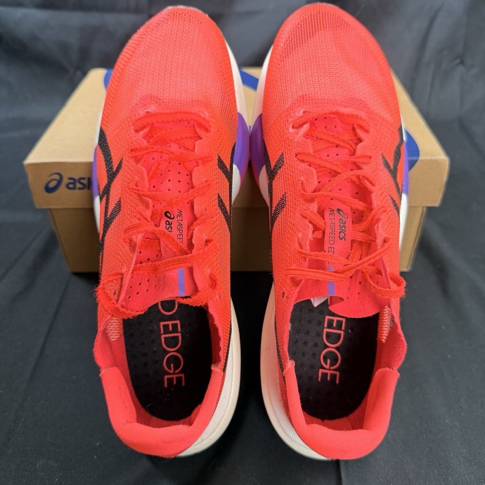 ASICS Metaspeed Edge Tokyo Flash Red Mens Size 8.5 Women's Size 10 Running Shoes - Picture 7 of 16